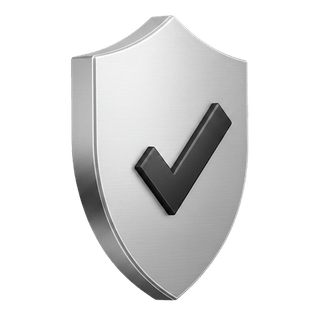 Three-dimensional tick mark icon signalling approval on the how it works page of Sable Kapithaven