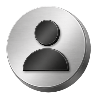 Decorative 3D user avatar icon in silver displayed on the FAQ page