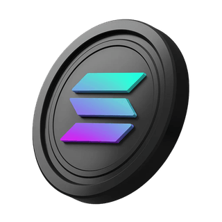 Solana SOL coin placed to the side within the hero banner area